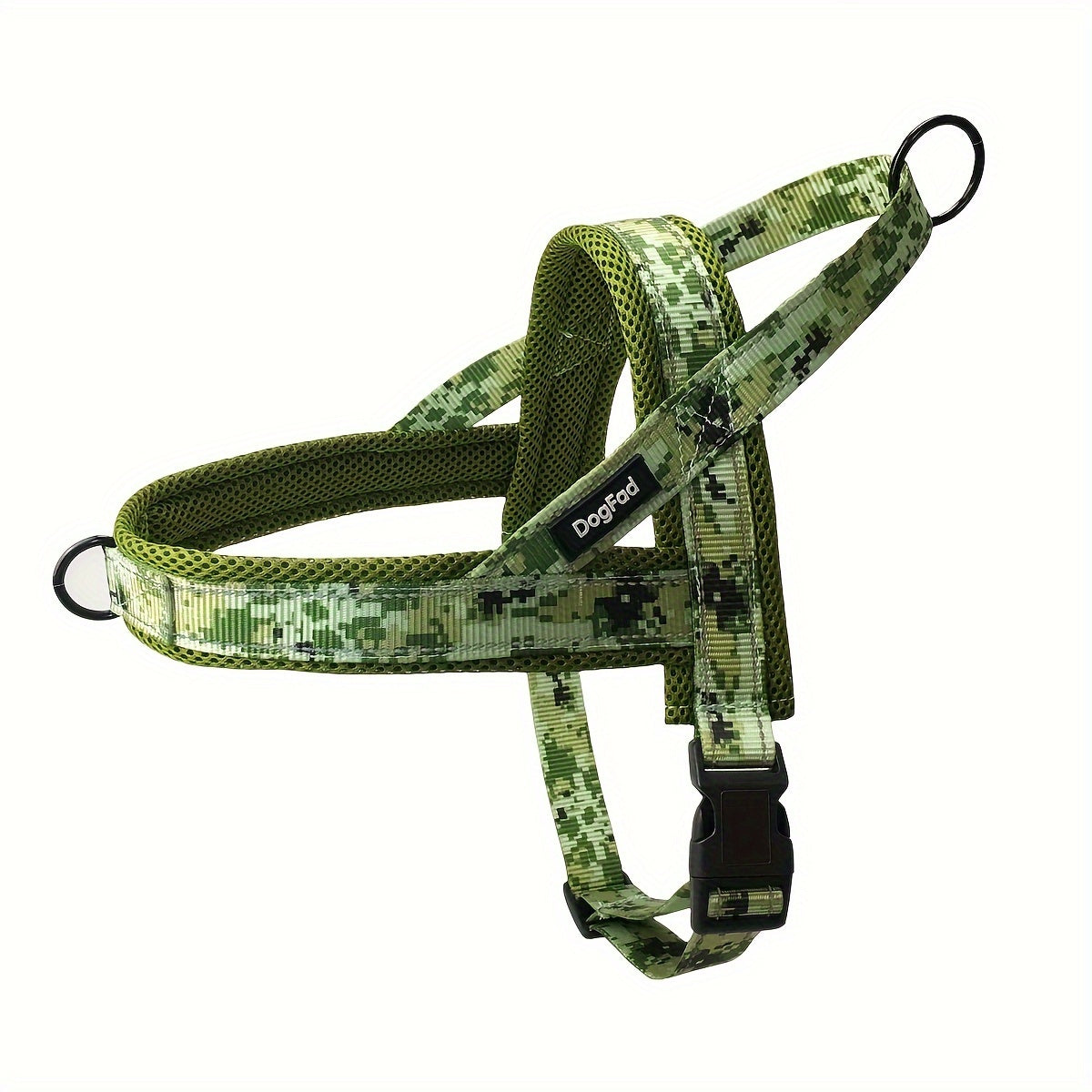 Reflective No-Pull Dog Harness - Adjustable Escape-Proof Vest for Small to Large Dogs, Front & Back Leash Clips, Padded Chest Plate, Easy Step-In Walking Harness