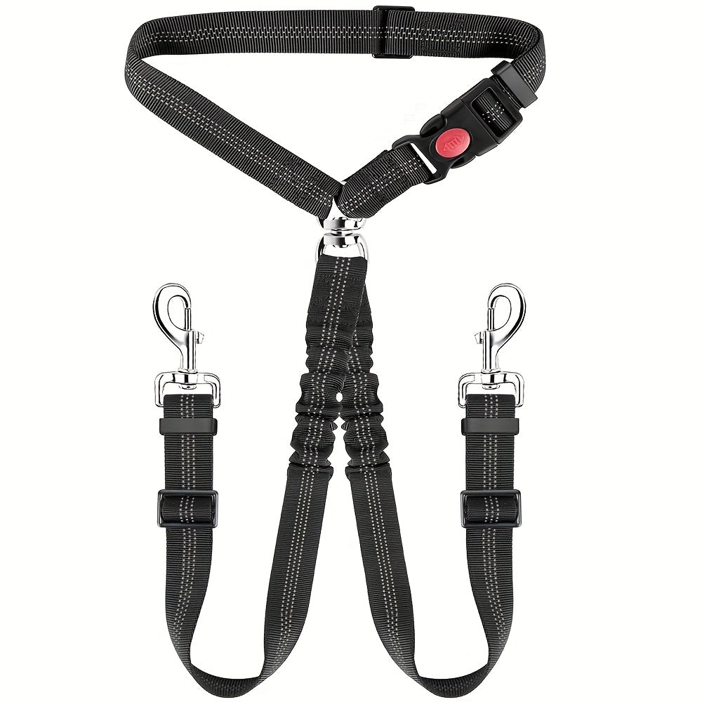 Double Dog Leash Coupler 360° Rotating Anti-Tangle – No-Twist Dual Dog Walking Leash for Two Dogs, Comfortable Tangle-Free Dog Lead for Small Medium Large Breeds, 7 Colors