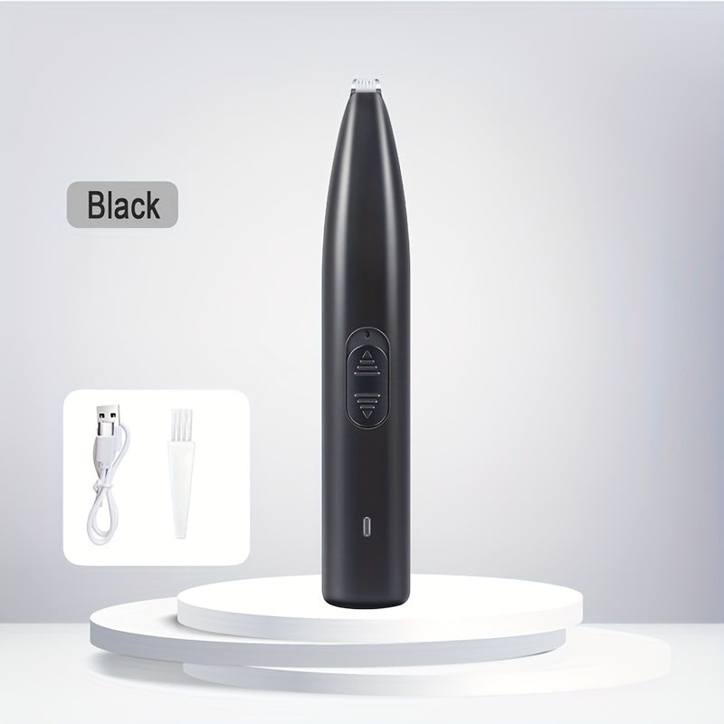 Pet Electric Hair Clipper for Dogs & Cats – Quiet Cordless Underfoot Paw Trimmer for Small Medium Large Breeds, USB Rechargeable Low Noise Grooming Kit