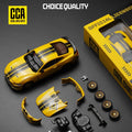 1:42 Scale Ford Mustang GT 2018 Die-Cast Model Car with Opening Doors, Collectible Classic Muscle Car Miniature with Replaceable Accessories, Desktop Ornament Toy, Best Halloween Christmas Birthday Gift