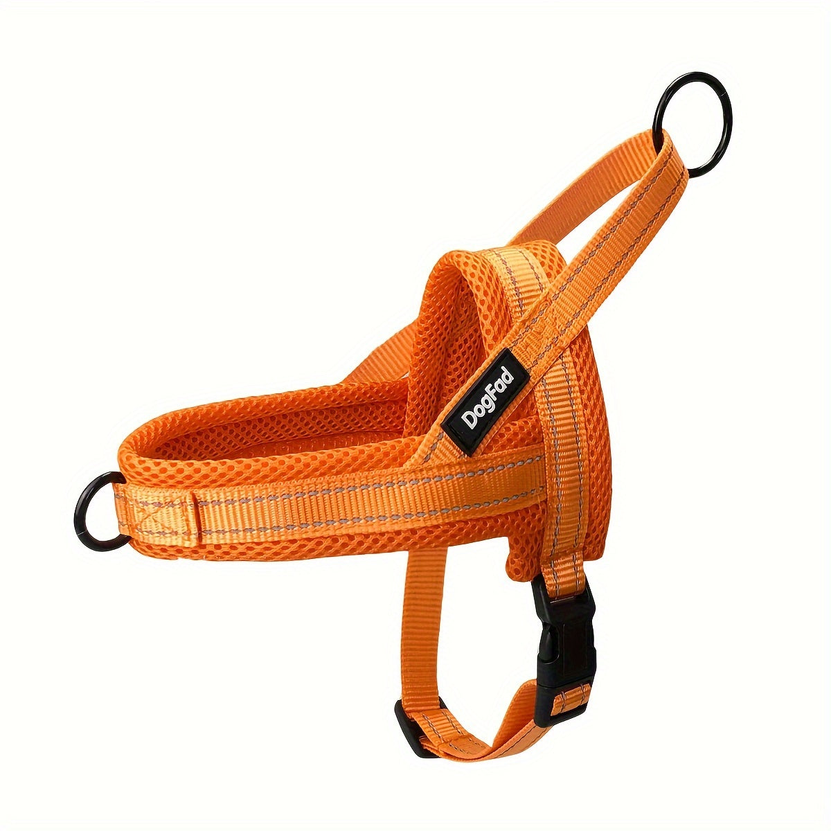 Reflective No-Pull Dog Harness - Adjustable Escape-Proof Vest for Small to Large Dogs, Front & Back Leash Clips, Padded Chest Plate, Easy Step-In Walking Harness