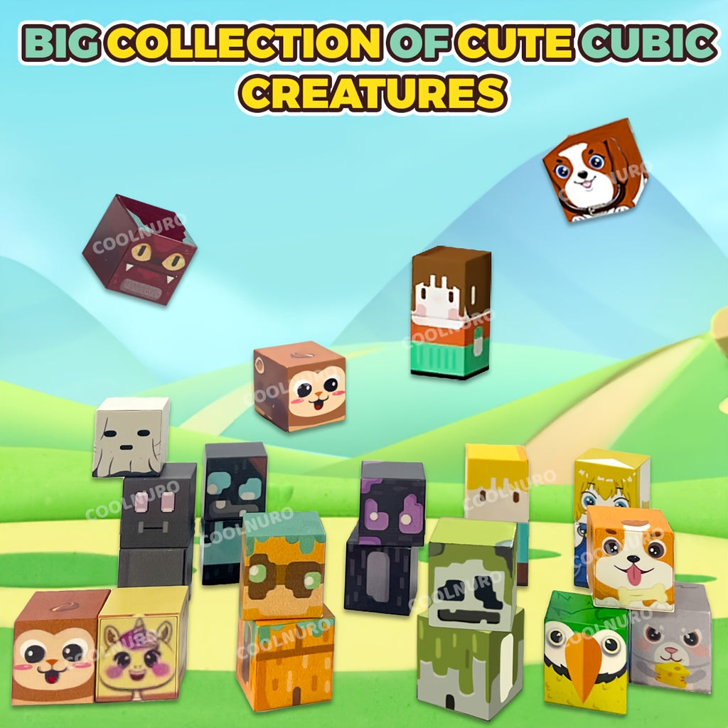 36pcs Magnetic Building Blocks for Kids - Animal & Human Theme STEM Educational Toy, Magnet Tiles Construction Set for Family Interactive Play & Learning Puzzle, Birthday & Holiday Gift for Boys & Girls
