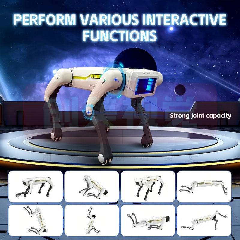 Smart Robotic Dog Toy - AI Voice Control Robot Dog with App & Remote Control, 92-Foot Range, Voice Commands, Interactive Robot Pet for Kids Adults | Top Christmas Birthday Holiday Gift