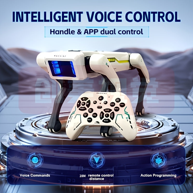 Smart Robotic Dog Toy - AI Voice Control Robot Dog with App & Remote Control, 92-Foot Range, Voice Commands, Interactive Robot Pet for Kids Adults | Top Christmas Birthday Holiday Gift