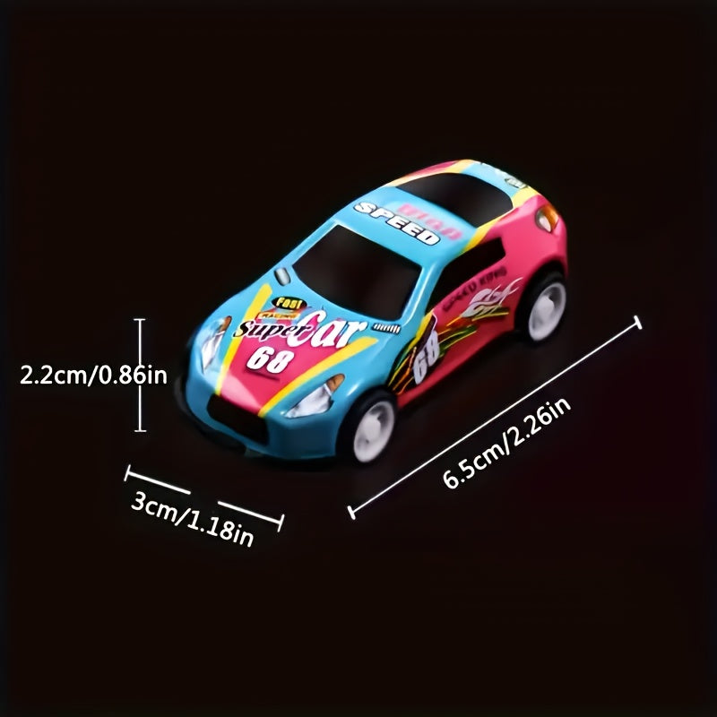 Mini Pull-Back Cars Bulk Pack 16 Pieces – Colorful Friction-Powered Toy Cars for Kids, Birthday Party Favors, Gift Bag Fillers, Halloween & Christmas Stocking Stuffers | Random Car Models & Colors