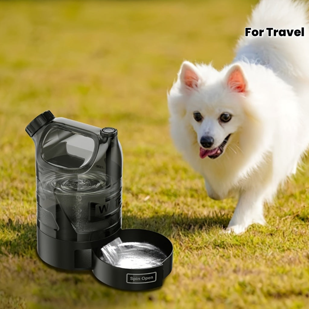 Dog Water Bottle Dispenser 3000ml/101oz with Pull-Out Drinking Bowl - Portable Travel Water Bowl for Dogs Camping Hiking Walking Park Beach - Large Capacity Pet Water Bottle Leak-Proof BPA-Free