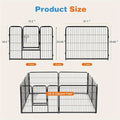 Dog Playpen 8 or 16 Panel Pet Exercise Pen 24/32/40 Inch Tall – Foldable Indoor Outdoor Dog Fence for Large Medium Small Dogs & Puppies