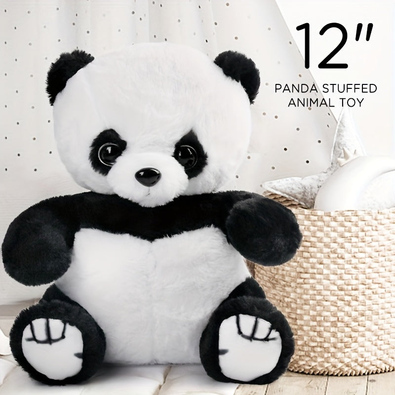 Light Up Panda Stuffed Animal 8 or 12 Inch LED Glowing Panda Bear Plush Toy Soft Hugging Plushie for Kids Boys Girls Birthday Christmas Gift Home Decor Night Light Nursery Room Decor