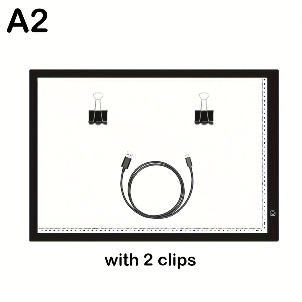 LED Light Pad A2 A3 A4 Adjustable Brightness Dual Light Strip Tracing Board Diamond Painting Sketching Drawing Art Light Box