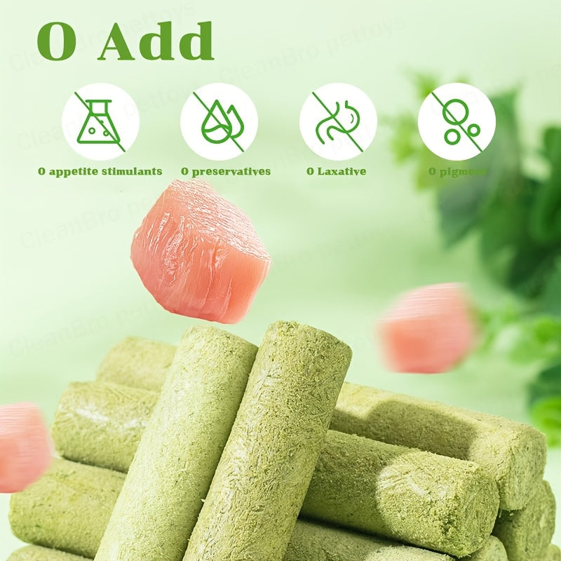 Cat Grass Freeze-Dried Grinding Sticks – Edible Chew Toy for Cats Teeth Cleaning & Hairball Removal, Natural Cat Grass Snack Treats 15 or 30 Pcs