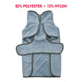Dog Bathrobe Quick-Dry Super Absorbent Post-Bath Pet Robe Towel Coat for Small Medium Large Dogs XS S M L XL XXL 3XL 7 Colors Light Blue Rose Red Orange Deep Blue Green Khaki Pink