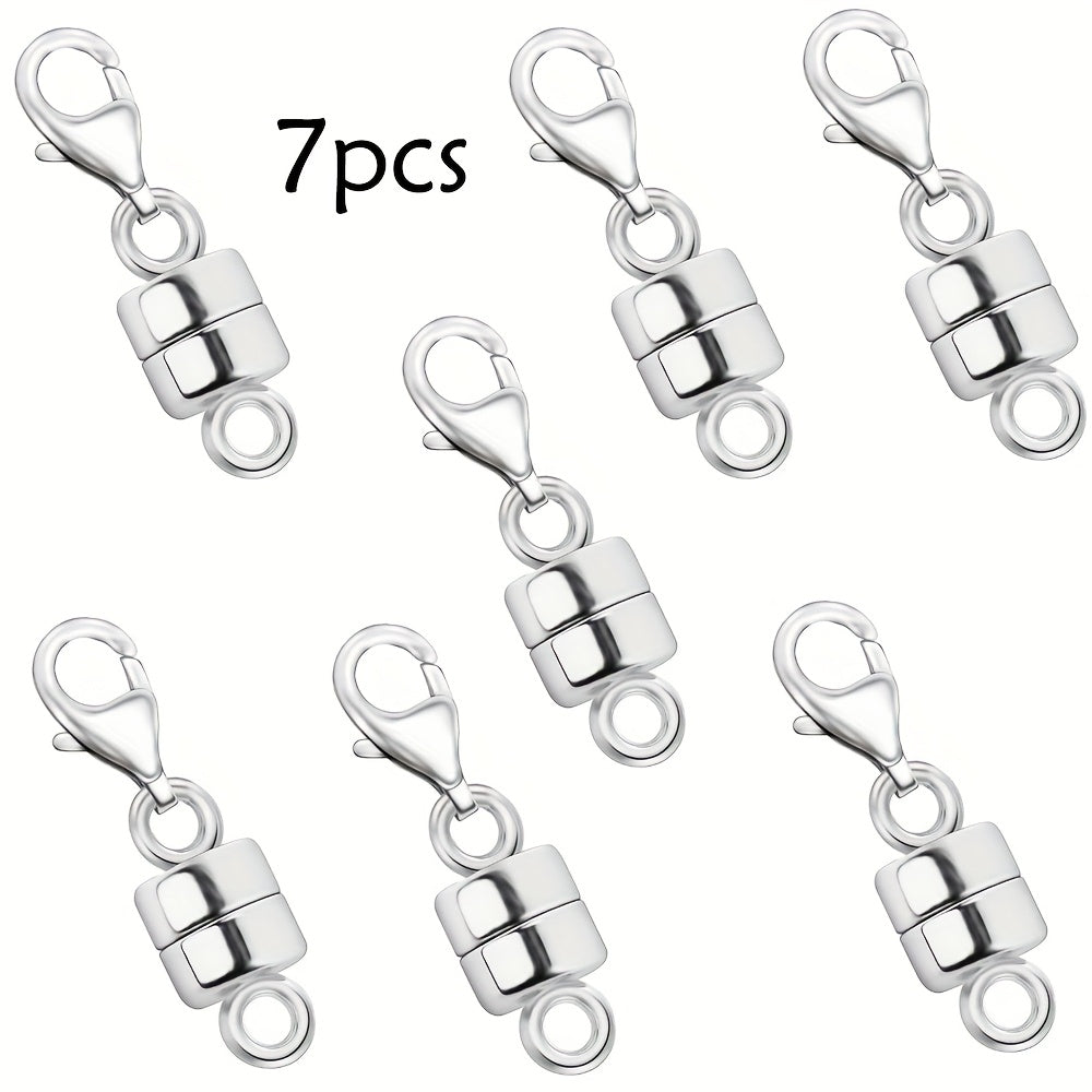 Magnetic Necklace Clasps and Closures with Lobster Clasp Converters – Gold and Silver Jewelry Findings for Bracelets Necklaces and Chains – Available in 2 6 7 8 9 16 and 18 Piece Sets