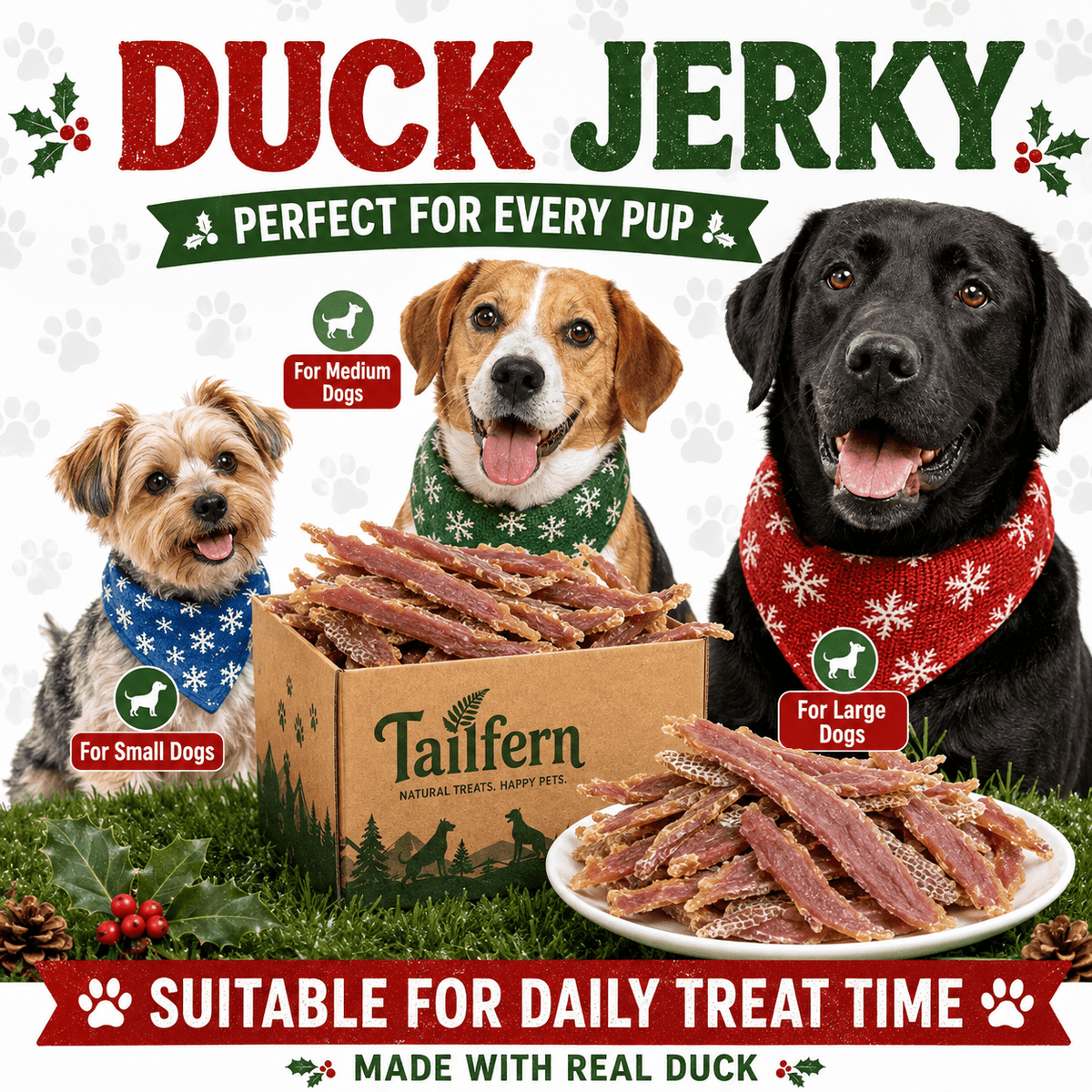 Duck Jerky Dog Treats Chewy Real Duck Meat Chew Sticks - Easy Tear Training Reward Snacks for Small Medium Large Dogs - High Value Dog Training Treats Daily Feeding Dog Chew Sticks Bulk Value Pack