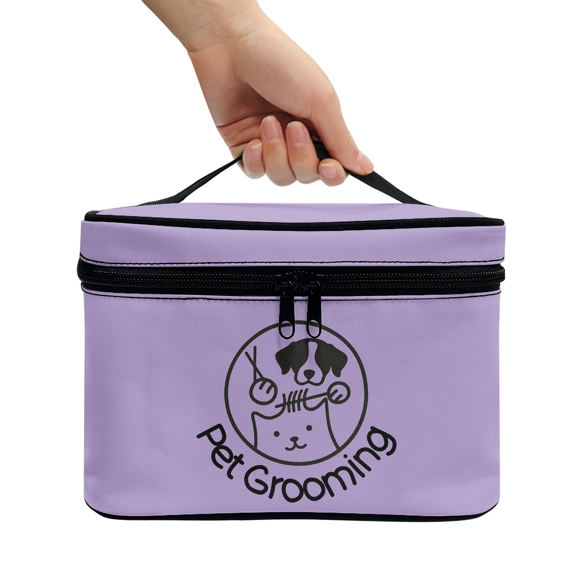 Pet Grooming Tool Storage Bag for Dogs & Cats – Portable Organizer with Handle & Double Zipper, Travel-Ready Dog Cat Grooming Kit Pouch, Ideal Gift for Pet Lovers