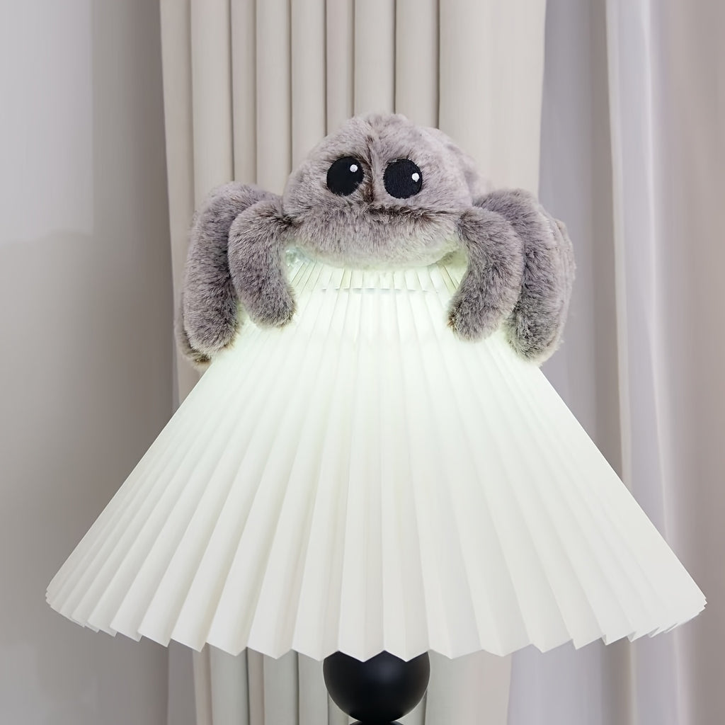 Cute Baby Spider Soft Plush Stuffed Toy Cartoon Movie Character Doll Super Soft Gray Kids Birthday Christmas Gift W-112