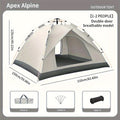 Pop Up Camping Tent Automatic Instant Setup, Waterproof Windproof UV Protection, 4-6 Person Family Tent with Double Door & Windows, Portable Foldable Design for Camping, Hiking, Beach & Outdoor Vacations