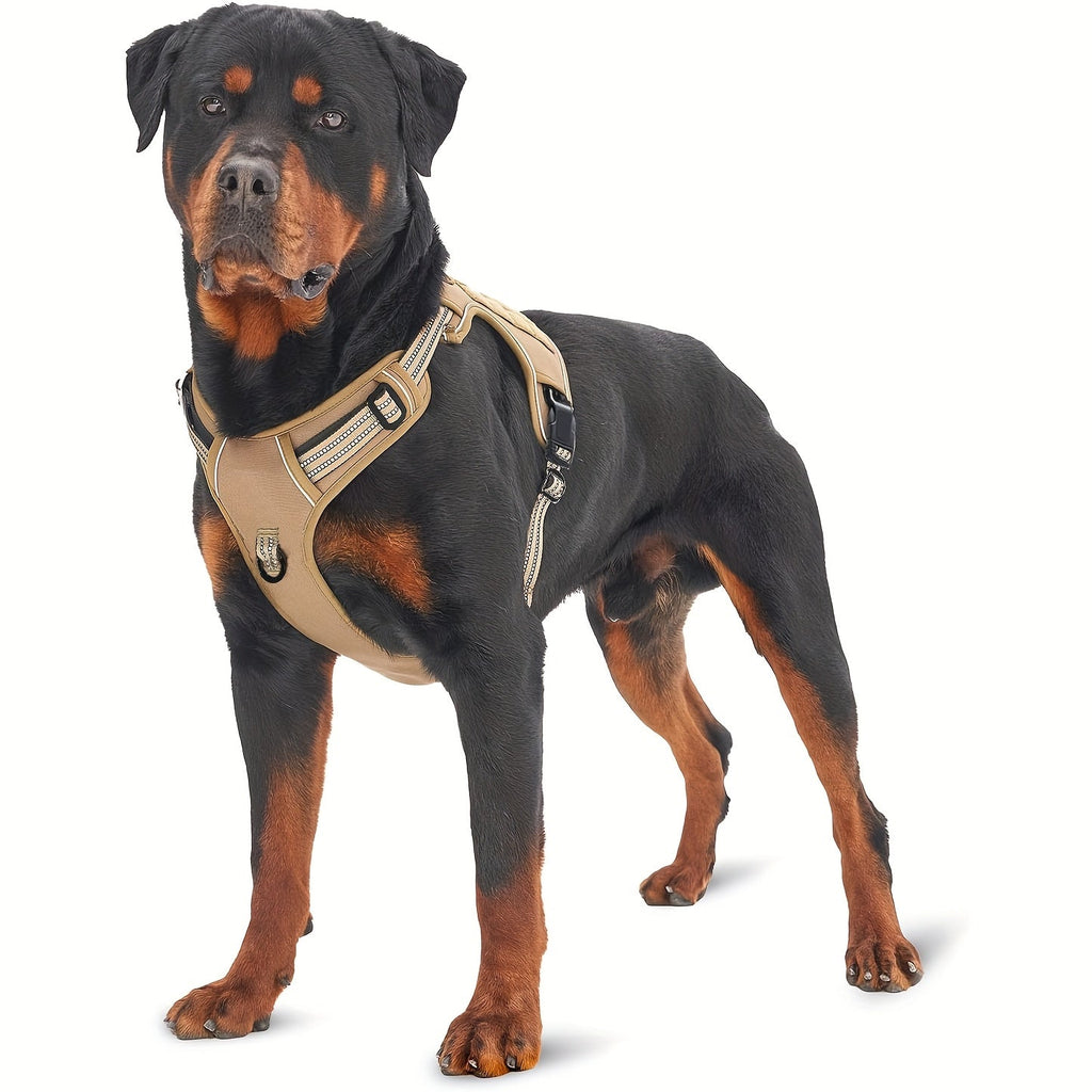 No Pull Tactical Dog Harness with Control Handle - Durable Vest with Reflective Straps for Large Dogs, Ideal for Training, Working & Service Dogs
