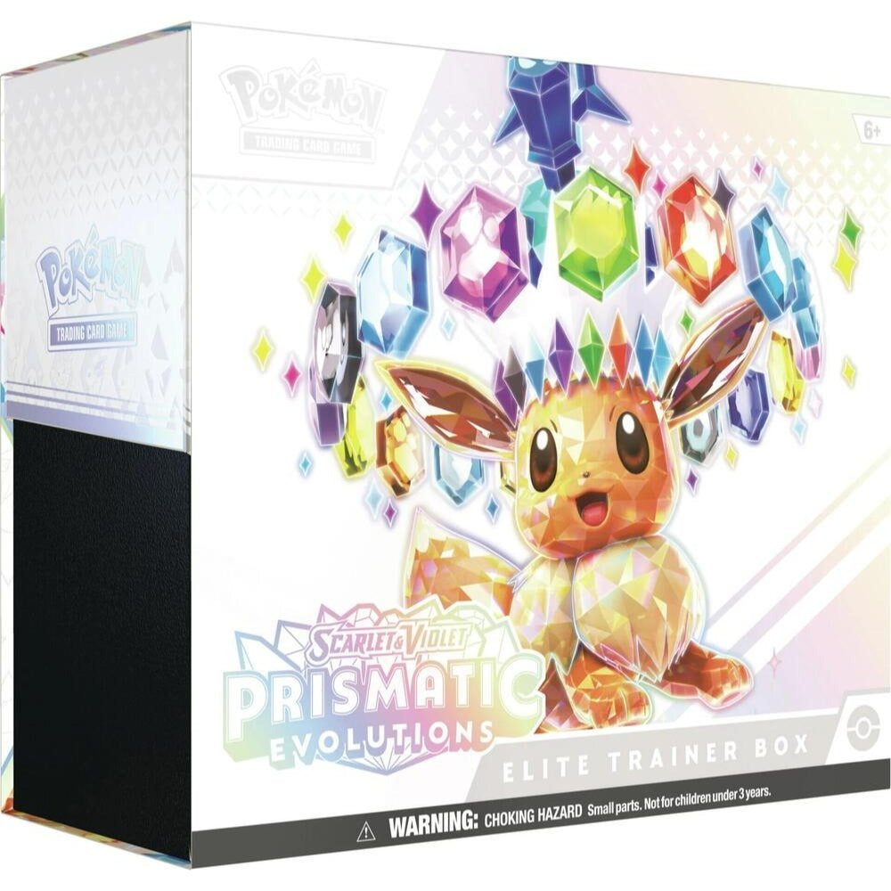 Pokemon TCG Scarlet Violet Prismatic Evolutions Elite Trainer Box Sealed Booster Packs Card Sleeves Energy Cards Collector Box Rare Pulls Gift