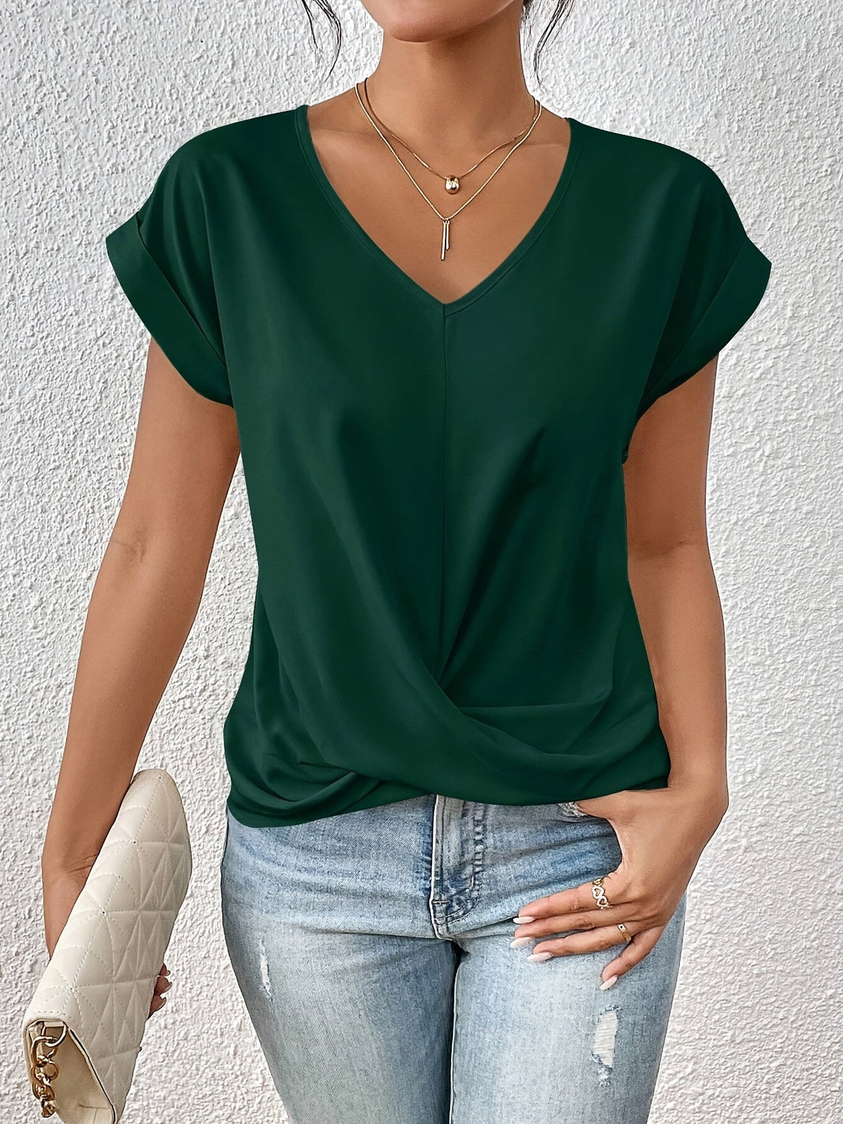 Women's Short Sleeve T-Shirt – Solid Color Casual Basic Top in 12 Colors, Soft Comfortable Everyday Tee for Spring & Summer
