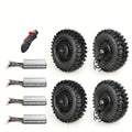 4WD Electric Go-Kart Conversion Kit – 4x 15" 500W Brushless Hub Motors with Remote Control, 24V/36V/48V Compatible, Fits Karts & Scooters