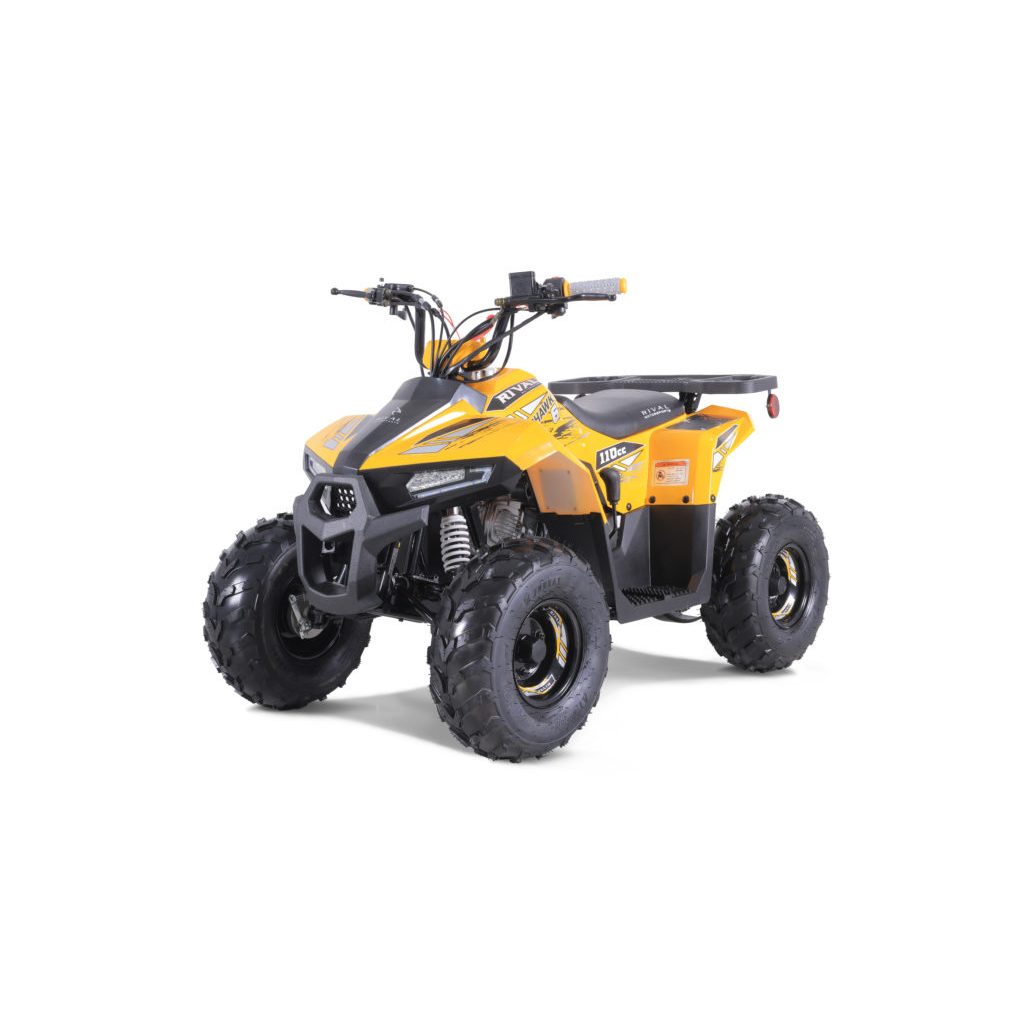 Youth ATV for Kids Ages 6+ – 4-Stroke Engine Automatic D-N-R Transmission, Remote Shut-Off, Speed Limiter, Tether Kill Switch, LED Lights, Front & Rear Brakes – Beginner Kids Quad Bike