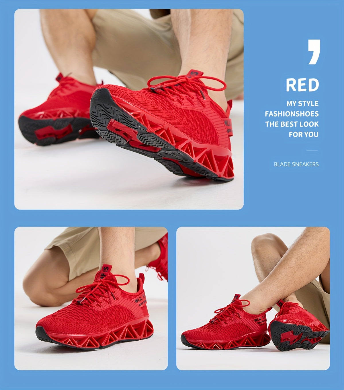 Men's Lightweight Breathable Running Shoes Non-Slip TPU Sole EVA Cushion Lace-Up Low Top Sneakers 3 Colors Sizes US 7.5-13 All-Season Wear-Resistant Training Casual Athletic Shoes