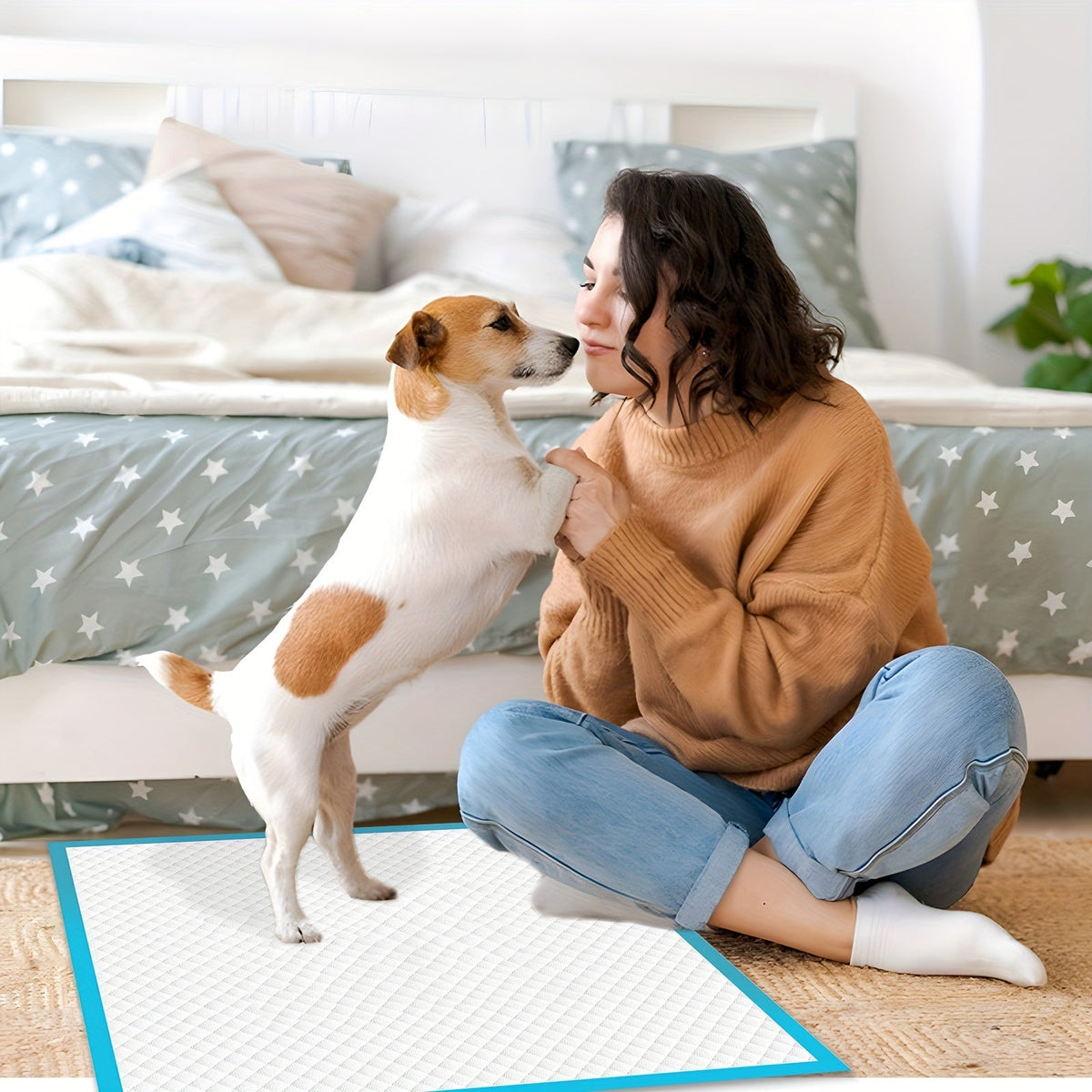 XL Dog Pee Pads 28x34 Inch Extra Large Premium Disposable Dog Training Pads Super Absorbent Leak-Proof Multi-Layer Design for Puppies Dogs and Incontinence Use