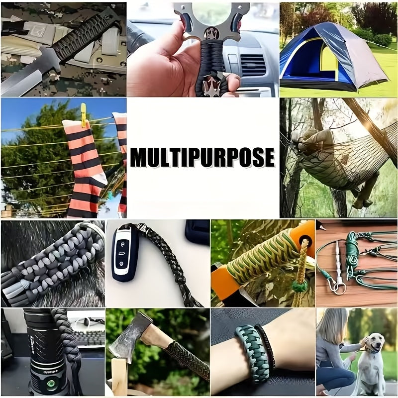 7-Core Paracord Tent Rope Multi-Purpose Outdoor Rope – Nylon Camping Rope for Tent Tie-Down Hanging Bracelet Keychain Backpack, 30M 50M 100M Vivid Colors Sturdy Structure