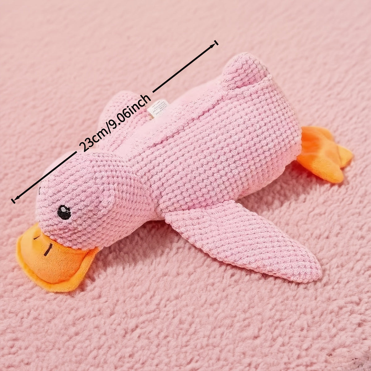 Squeaky Duck Plush Dog & Cat Toy - Interactive Chew Toy with Squeaking Sound, Double-Layer Thick Fabric, Durable Bite Toy for Small Medium Large Pets, Fun Holiday Gift