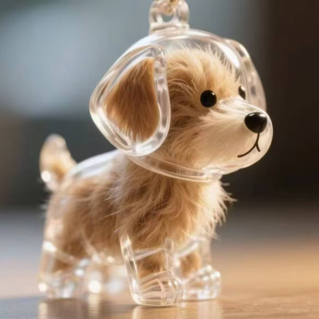 Pet Hair Keepsake Storage Box Set of 5 – Transparent Dog & Cat Fur Memorial Pendant Display Cases, Cute Pet Souvenir Jewelry Gift for Christmas, Halloween & Birthday