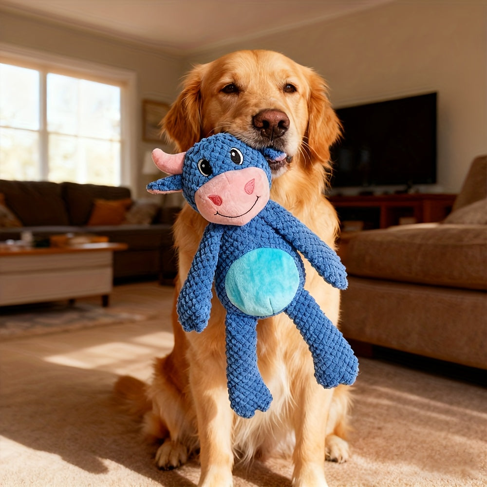 Extra Large Plush Squeaky Dog Toy – Double Layer Tear-Resistant Cartoon Interactive Toy for Dogs & Cats, Durable Stuffed Chew Toy