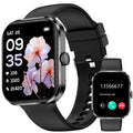 Smart Watch 1.91 Inch AMOLED HD Touchscreen Voice Calling Music Playback Voice Assistant Multiple Sports Modes Compatible with iPhone Android Fitness Tracker Black Pink Yellow Silver