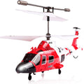 SYMA S111G Coast Guard RC Helicopter - 3CH Infrared Gyro Mini Indoor Helicopter with LED Lights, 8.7" Palm Size, Beginner-Friendly, 5-6 Min Flight Time, Perfect Gift for Kids & Adults