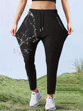 Women's Quick Dry Straight Leg Pants High Stretch - Drawstring Waist Zipper Pocket Athletic Jogger, Water Repellent Lightweight Running Pants 5 Colors XS-XL