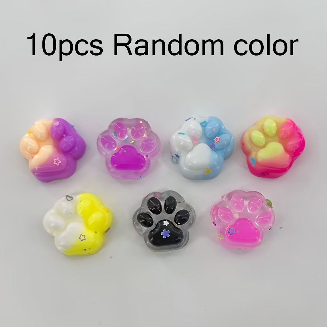 Mini Cat Paw Squishy Toys 10/20/30 Pack - Soft Stress Relief Squishies for Kids, Party Bag Fillers, Easter Egg Basket Stuffers, Halloween Christmas Goodie Bag Fillers, Random Assorted Colors