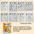 Color by Number Activity Book for Kids - Number Coloring Book with Addition & Subtraction Math Practice, Early Learning How to Draw Craft Kit, Fun Educational Workbook for Boys & Girls Ages 3-8