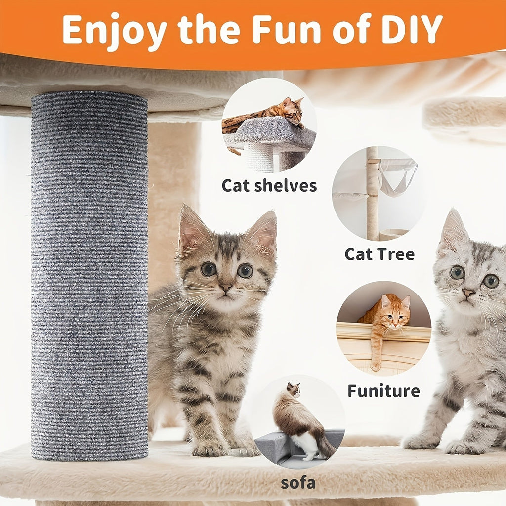 Self-Adhesive Cat Scratching Pad for Wall & Sofa – Durable Furniture Protector Scratch Board, Easy Peel & Stick, Long-Lasting Protection for Small & Large Indoor Cats, Great Holiday Gift