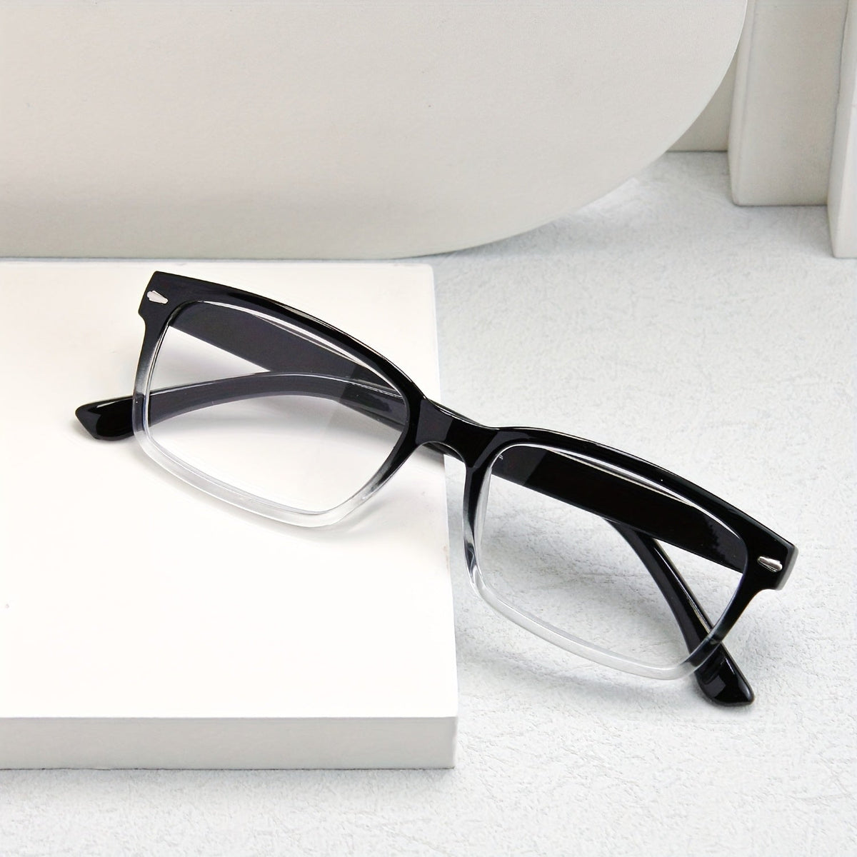 10-Pack Reading Glasses for Men & Women - Ultra-Light Square Frame Readers with HD Clear Lenses, Vintage Metal Accents, Strengths +1.0 to +4.0 for Home Office & Everyday, Great Gift for Seniors