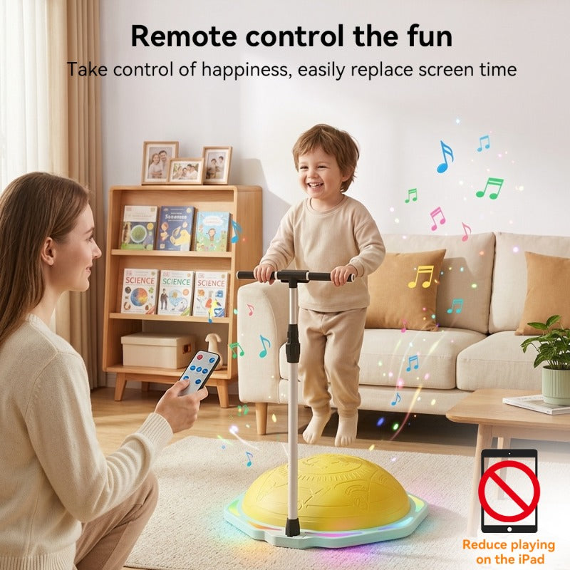 Kids Music Speed Ball Set with RGB Lights & Sound Effects – Adjustable Punching Reflex Ball, Indoor Sensory Training Balance Toy for Children & Adults, Non-Slip Fitness Equipment, Home Gym Gift