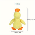 Heavy Duty Plush Duck Dog Chew Toy with Squeaker - Durable Chew-Proof Interactive Toy for Puppies & Adult Dogs, Safe for Aggressive Chewers, Teeth Cleaning, No Batteries Needed