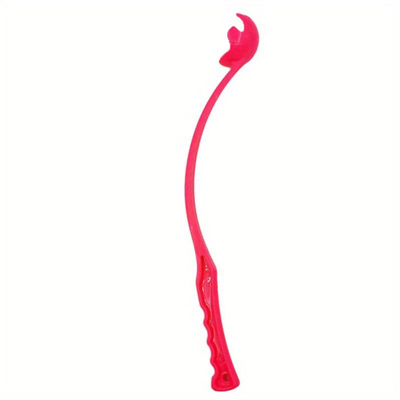 Dog Ball Launcher Thrower with Tennis Ball - Hands-Free Fetch Stick for Outdoor Training & Exercise, No-Bend Dog Ball Chucker for Small Medium Large Dogs, Durable Pet Ball Thrower Toy