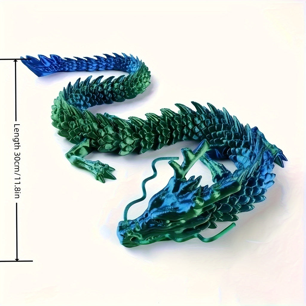 4pcs 3D Printed Crystal Dragon Statue Set Collectible Figures Modern Home Office Event Decor Crystal Sculpture Display Art Gift for Dragon Collectors Ages 14+