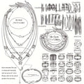 57-Piece Boho Jewelry Set for Women - Bracelets Rings Anklets Earrings Necklaces Gold Silver Elegant Layering Accessories for Daily Wear Vacation Beach Festival & Gift