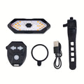 Bike Tail Light with Turn Signals USB Rechargeable 120 Lumens 5 Modes Wireless Remote Control LED Safety Rear Light for Road Mountain Commuter Bike Adults Kids Men Women Cycling