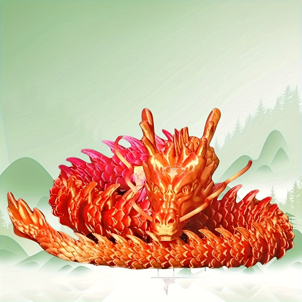 4pcs 3D Printed Crystal Dragon Statue Set Collectible Figures Modern Home Office Event Decor Crystal Sculpture Display Art Gift for Dragon Collectors Ages 14+
