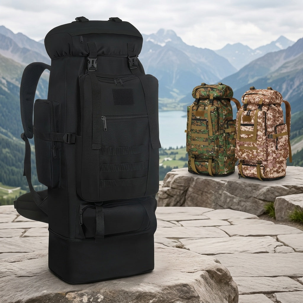 Large Capacity Hiking Backpack 26-42L Expandable - Outdoor Camping Mountaineering Pack for Men & Women, Lightweight Leisure Travel Daypack for Adventure