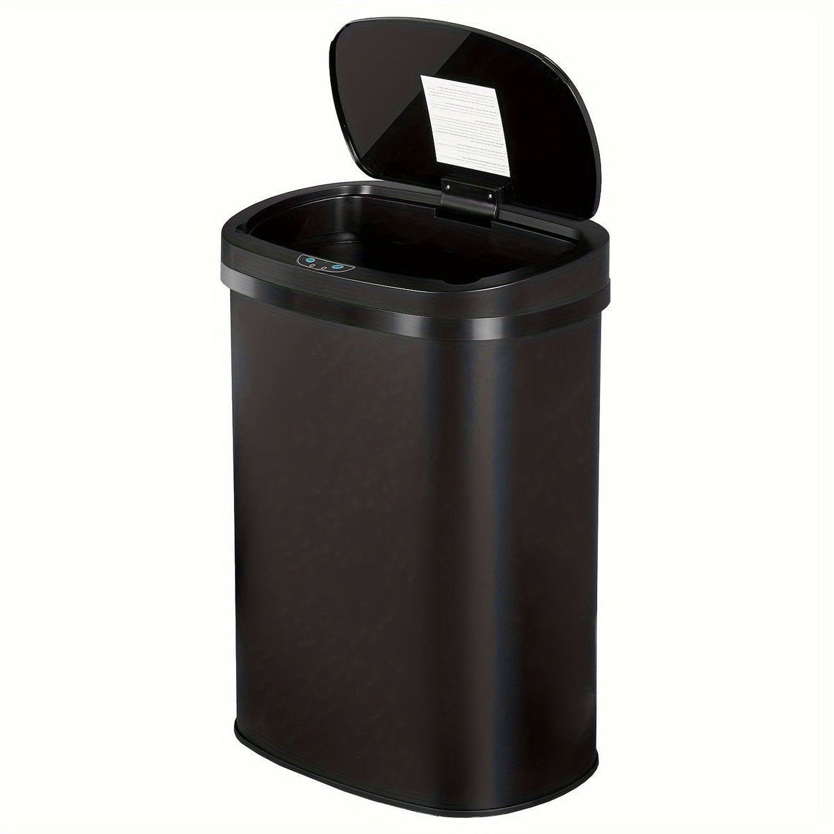 13 Gallon Touchless Trash Can 50L Automatic Motion Sensor Kitchen Waste Bin Stainless Steel & Plastic for Kitchen Office Bedroom Living Room