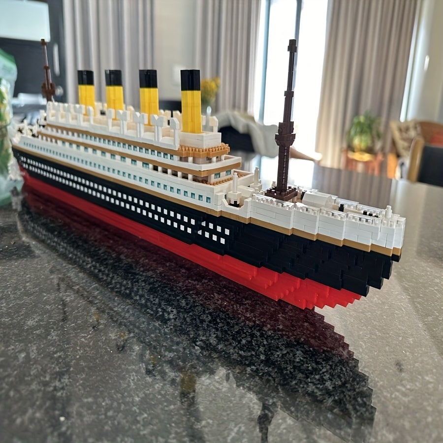 3159pcs Titanic Building Block Set - Collectible Ship Model Kit for Adults & Teens, Advanced Assembly Display Piece for Home & Office Decor, STEM Architecture Toy, Christmas Birthday Gift Ages 11+