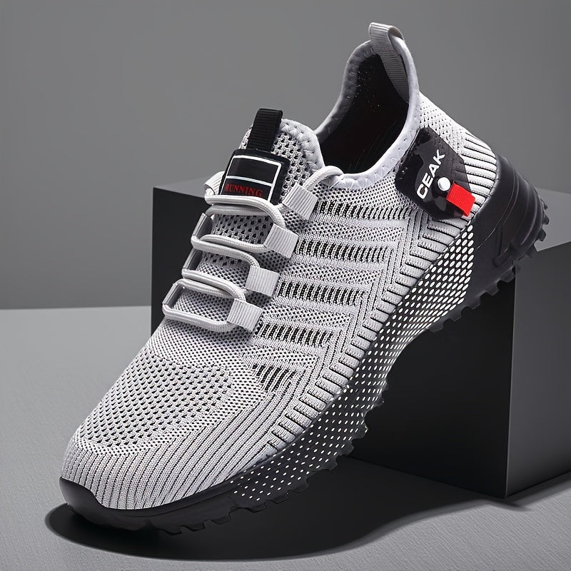 Men's Breathable Mesh Sneakers – Lightweight Non-Slip Low-Cut Athletic Shoes for Running, Jogging, Gym, Outdoor Sports & Daily Casual Wear, Sizes US 6.5–13.5
