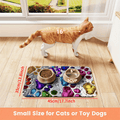Waterproof Pet Feeding Mat for Dogs & Cats – Non-Slip Spill-Proof Food Mat, Quick-Dry Absorbent Floor Protector for Hardwood & Carpet, Heavy-Duty Polyester Mat for Messy Eaters & Large Breeds